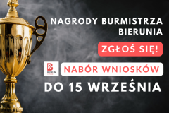 Nagrody i wyróżnienia burmistrza - nabór wniosków 